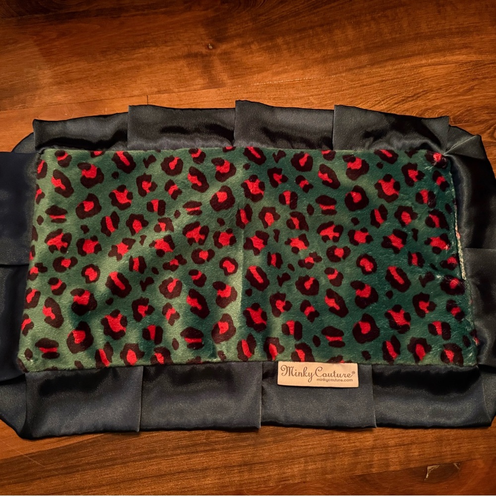Infant comfort Minky Couture blanket 21” by 13”